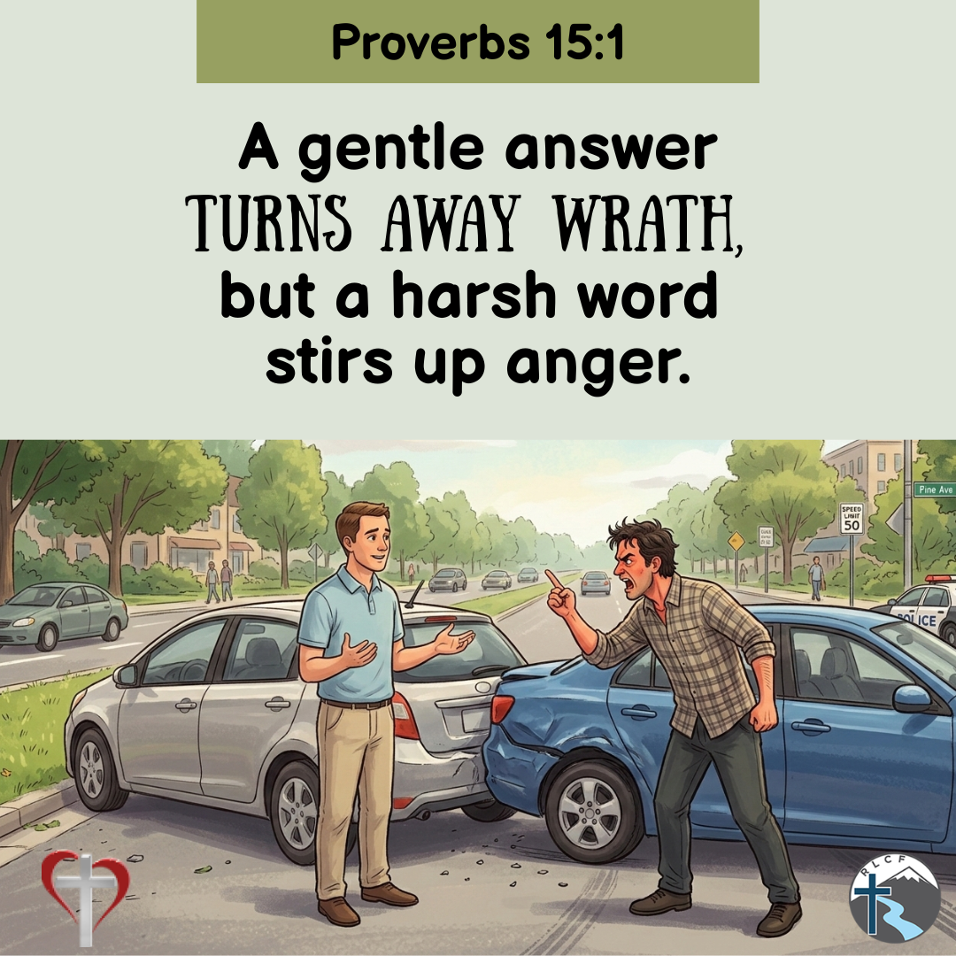 "A gentle answer turns away wrath, but a harsh word stirs up anger." —Proverbs 15:1, NASB