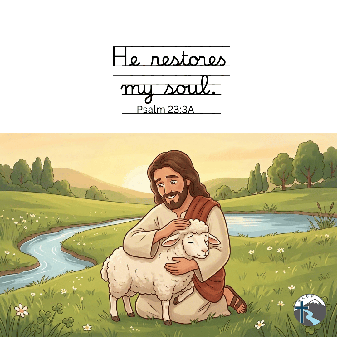 "He restores my soul..." —Psalm 23:3A, NASB