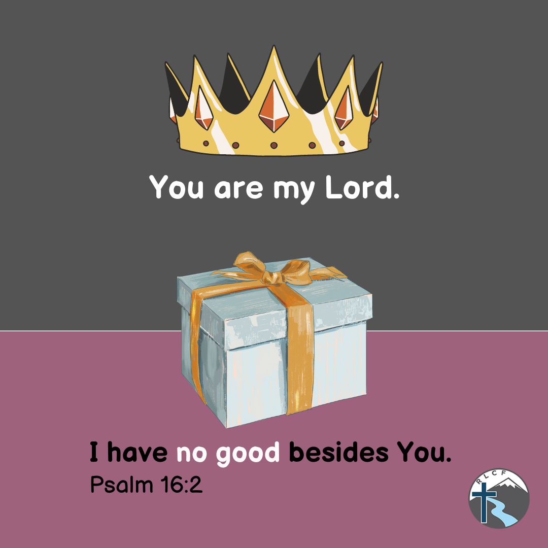 "You are my Lord; I have no good besides You." —Psalm 16:2, NASB