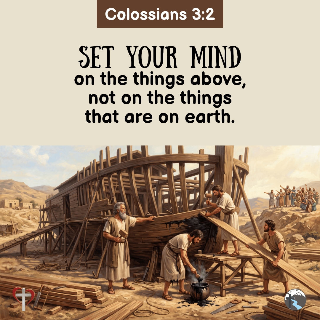 "Set your mind on the things above, not on the things that are on earth." —Colossians 3:2, NASB
