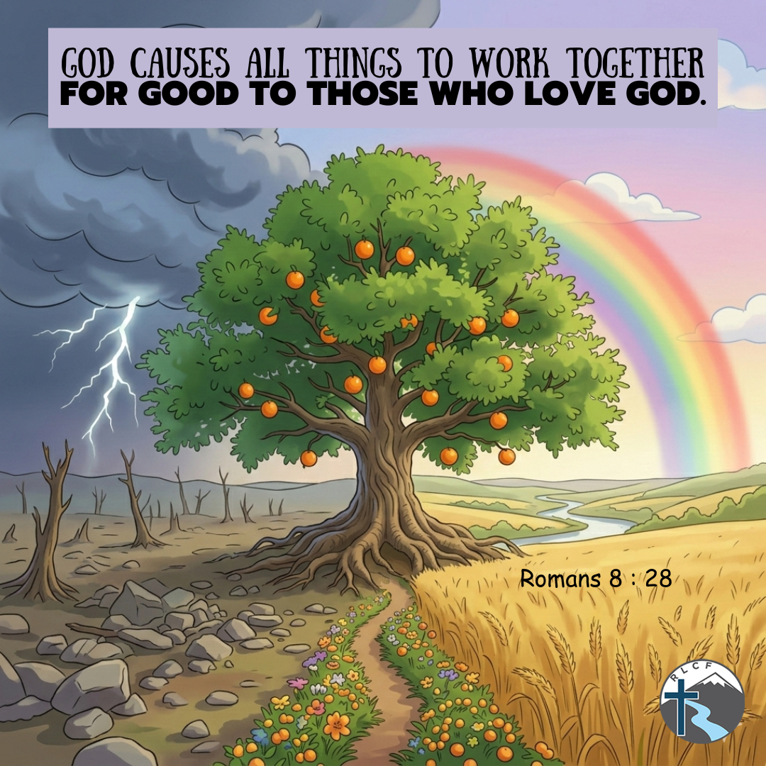 "God causes all things to work together for good to those who love God..." —Romans 8:28, NASB