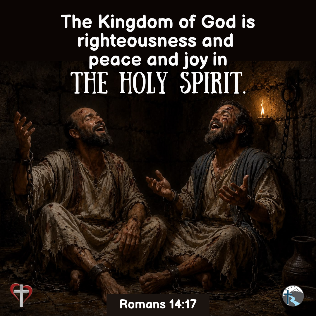 "The Kingdom of God is righteousness and peace and joy in the Holy Spirit." —Romans 14:17, NASB