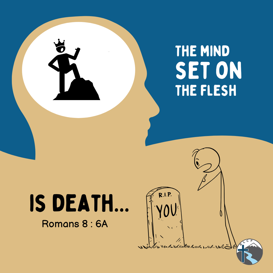 "The mind set on the flesh is death..." —Romans 8:6a, NASB